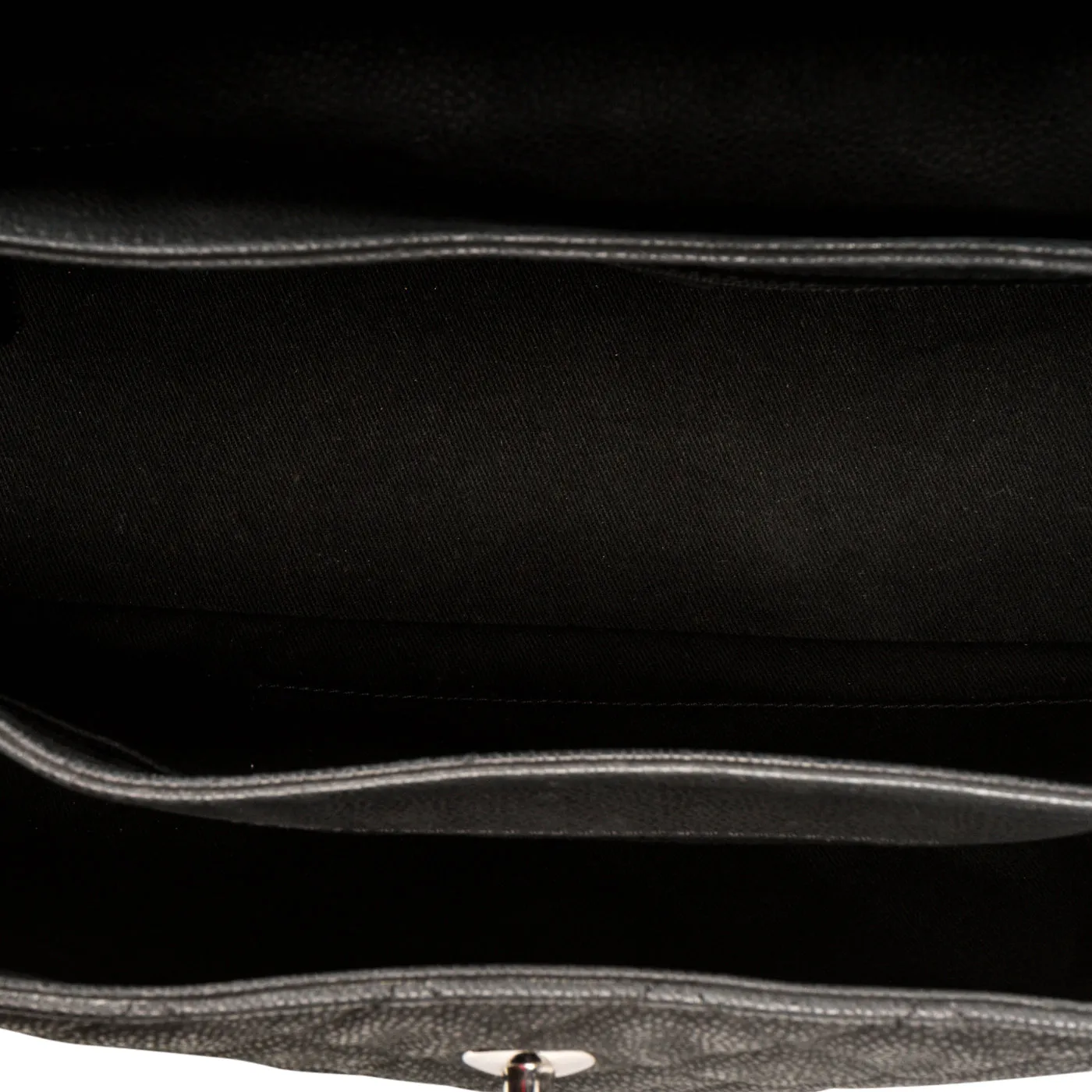 Accordion Shoulder Bag - Matte Caviar