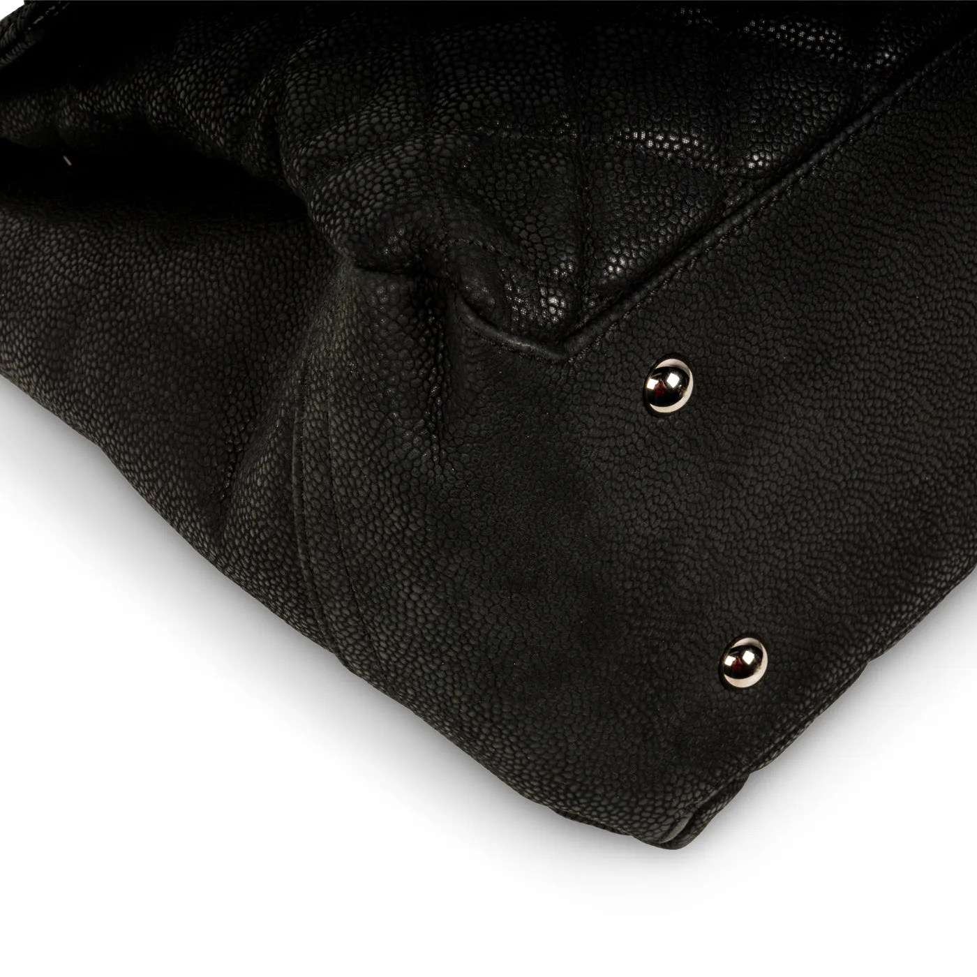 Accordion Shoulder Bag - Matte Caviar