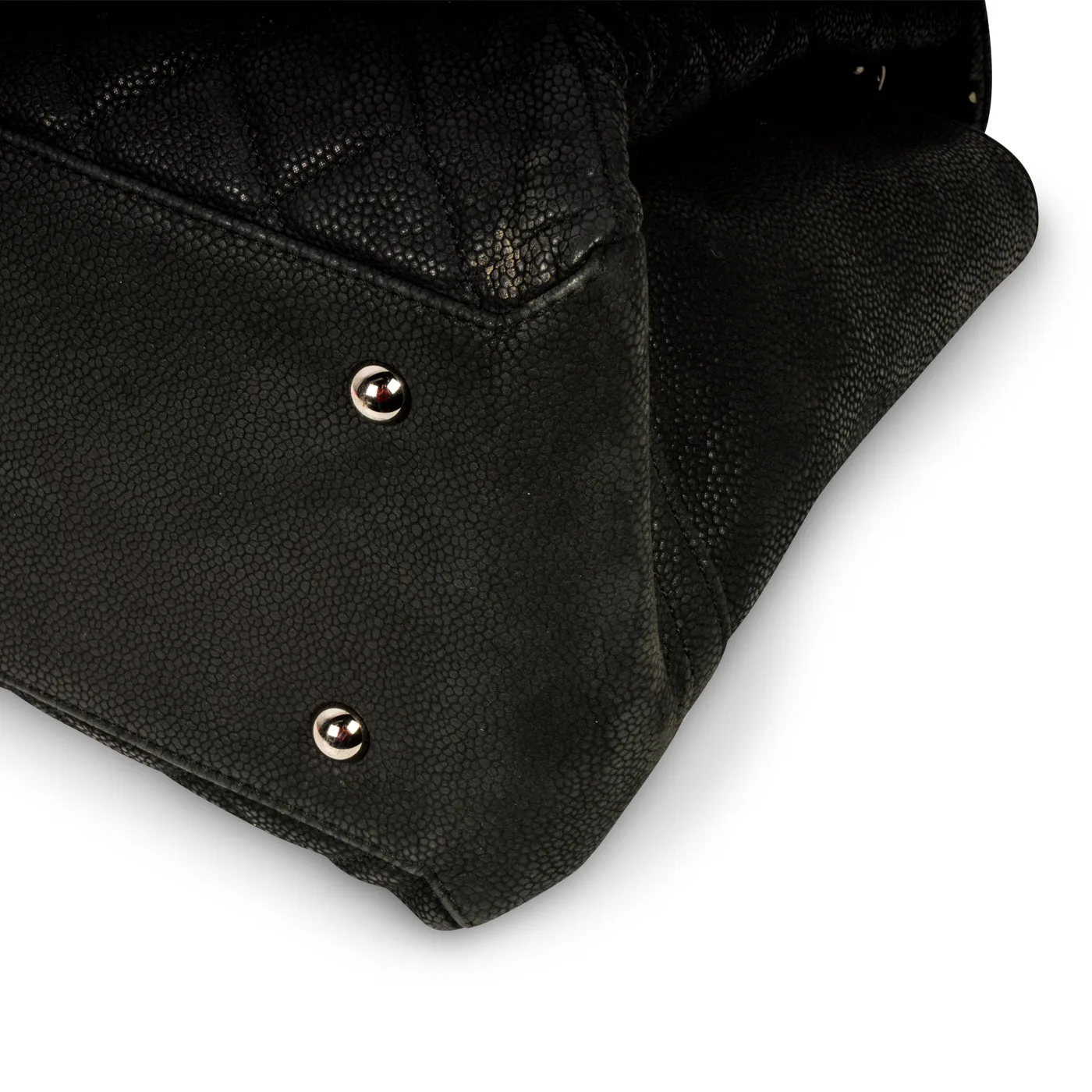 Accordion Shoulder Bag - Matte Caviar