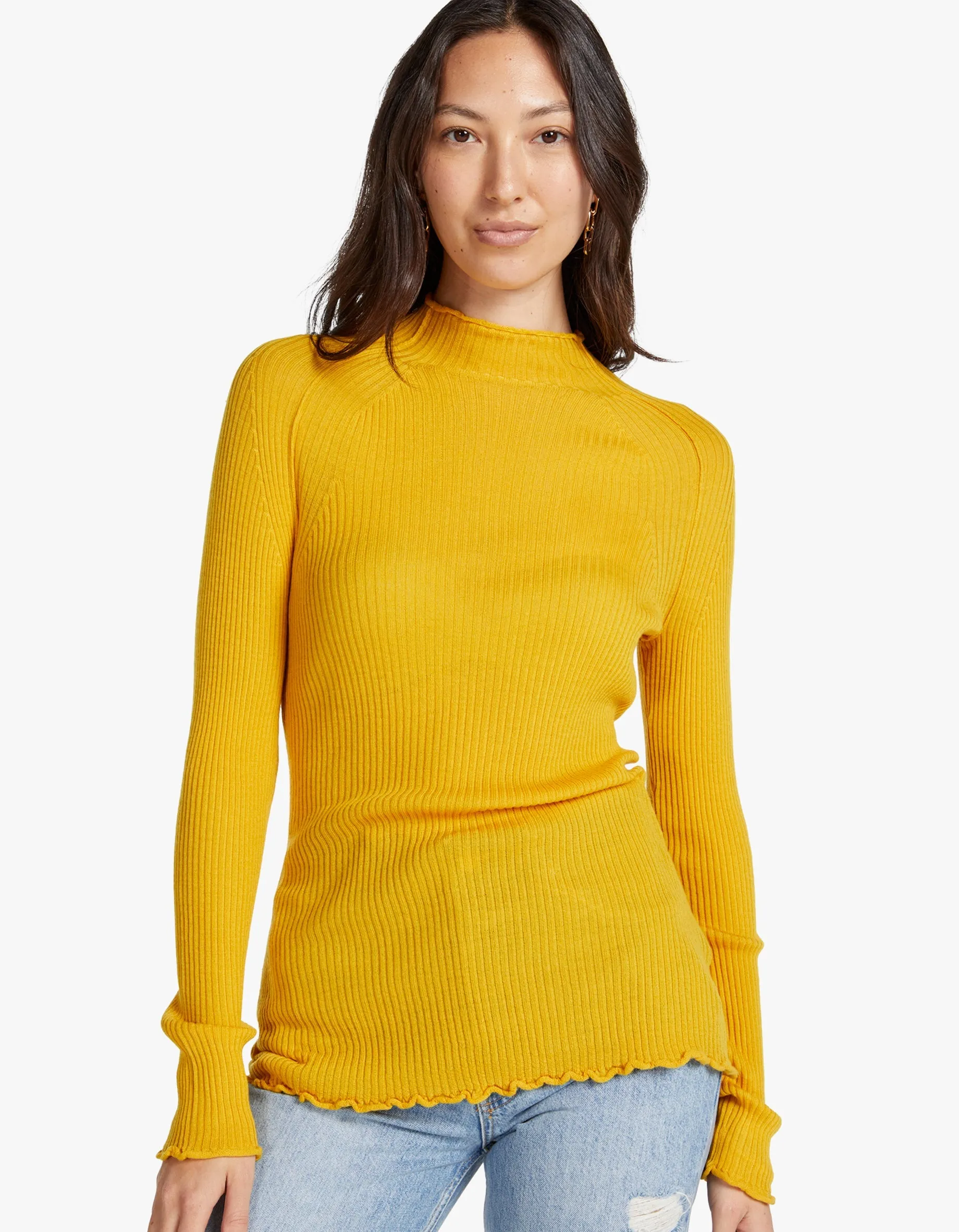 Alistair Knit Turtle Neck - Honey