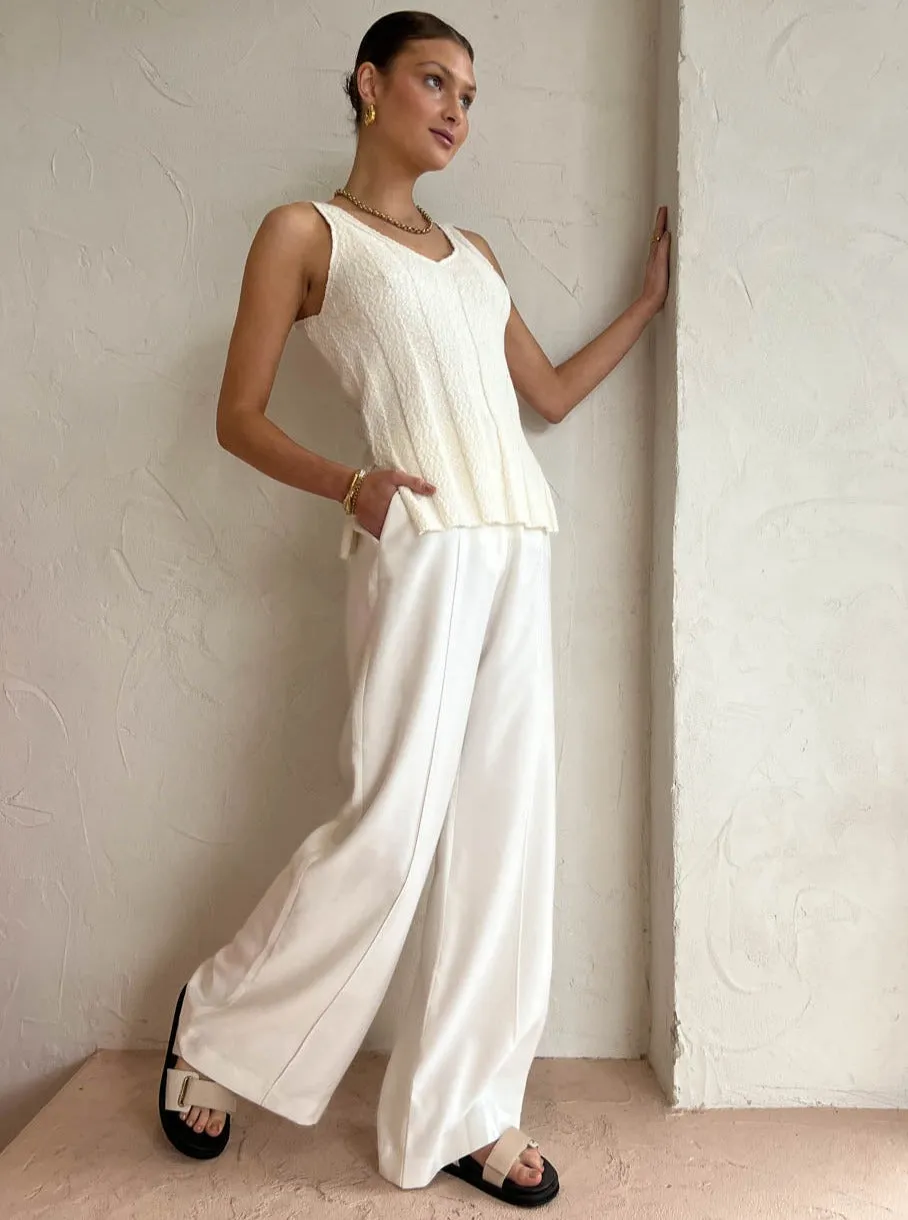 Assembly Label Nina Boucle Top in Antique White