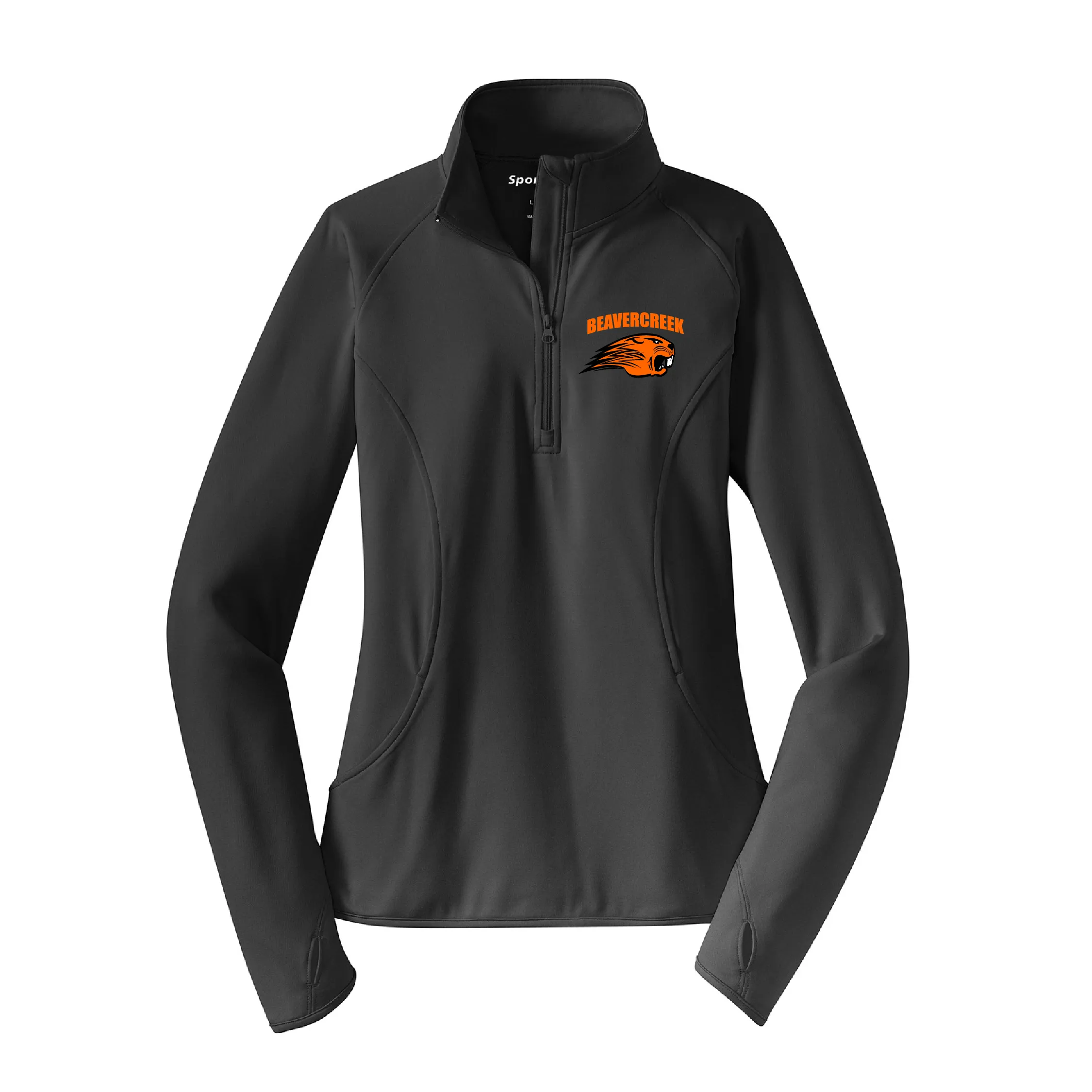 Beavercreek Beavers Ladies Stretch 1/2-Zip Pullover