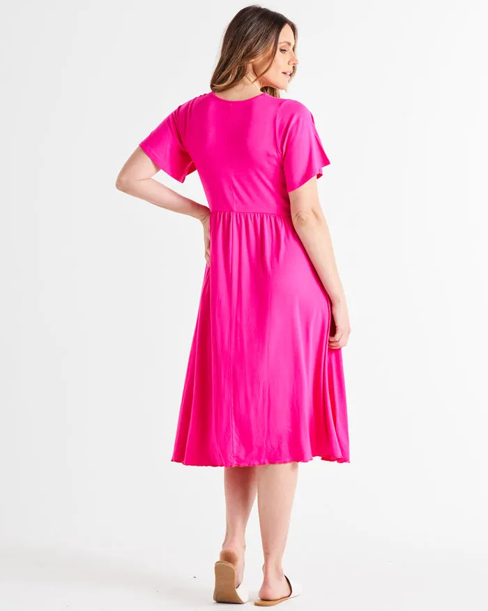 Betty Basics Donna Dress Raspberry