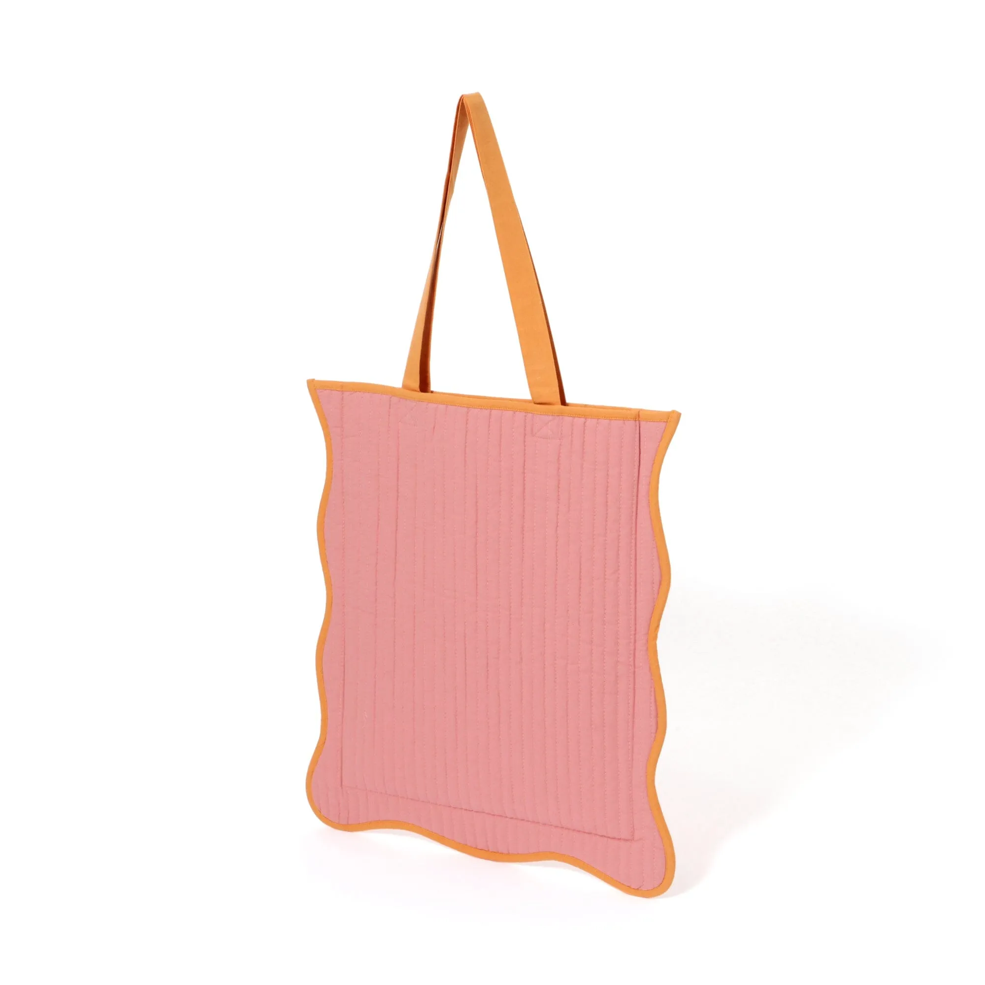 Bicolor Wave Tote Bag Pink