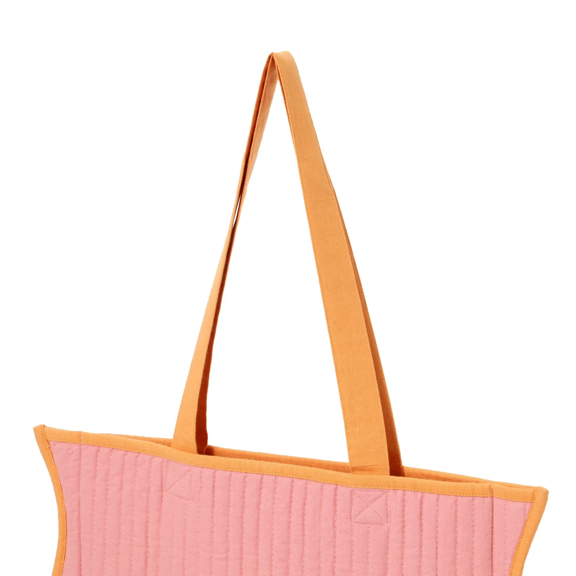Bicolor Wave Tote Bag Pink