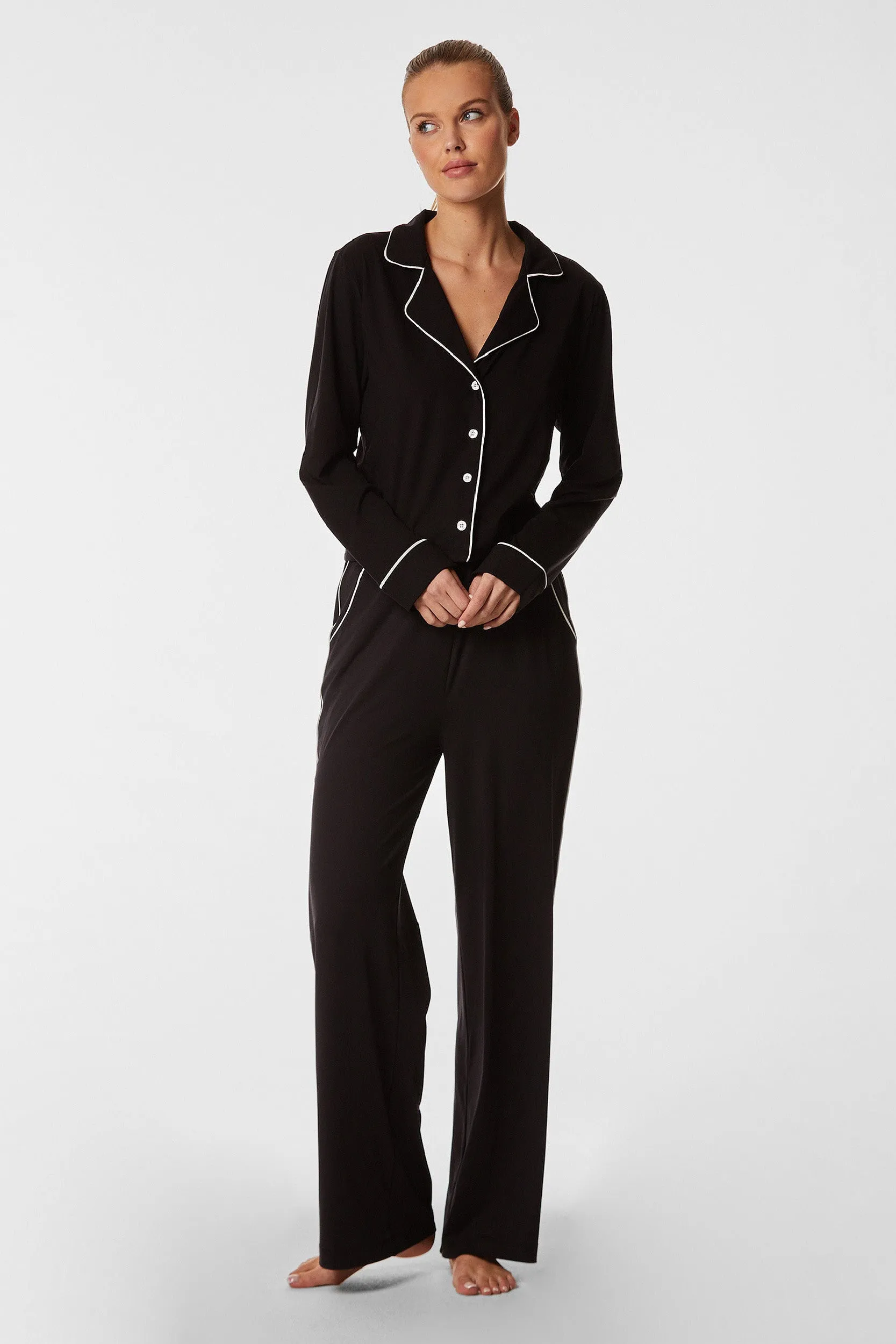 Black Pajama Soft Long Pant
