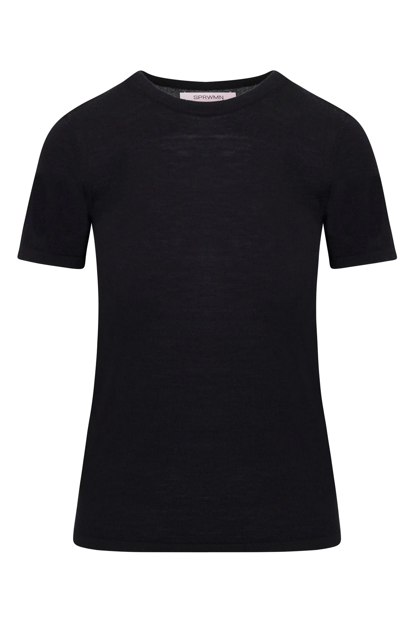 Black Ultra Fine Cashmere Relaxed Tee Shirt