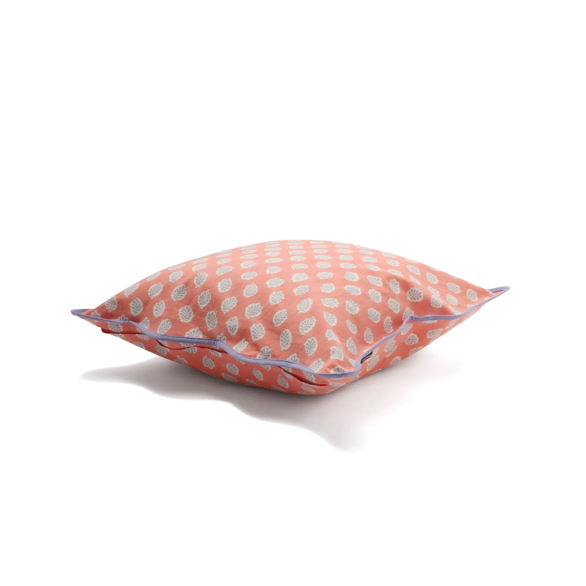 Block Print Cushion Cover 450×450 Pink