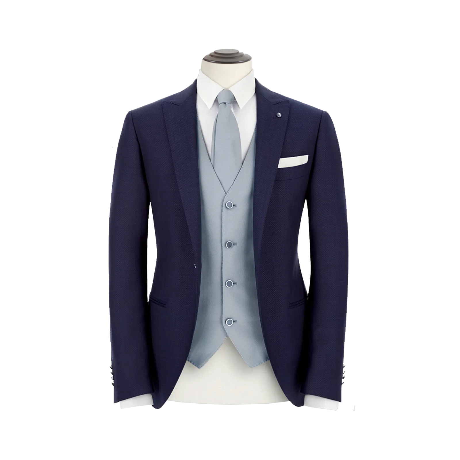 BLUE TUXEDO IN PURE WOOL