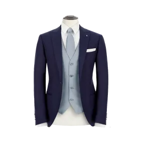 BLUE TUXEDO IN PURE WOOL