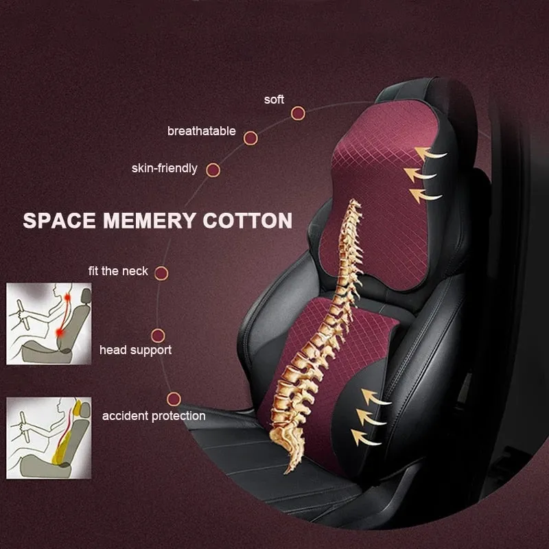 Car Neck 3D Memory Foam Headrest Cushion Support