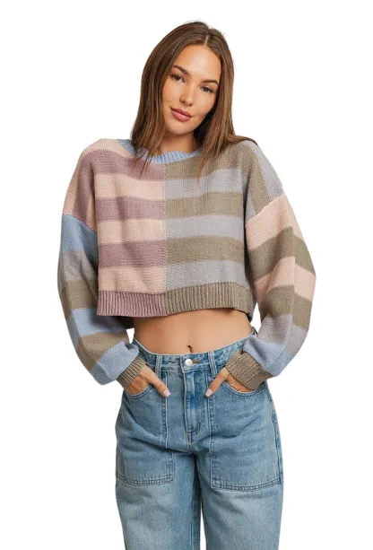Chances Are Cropped Sweater