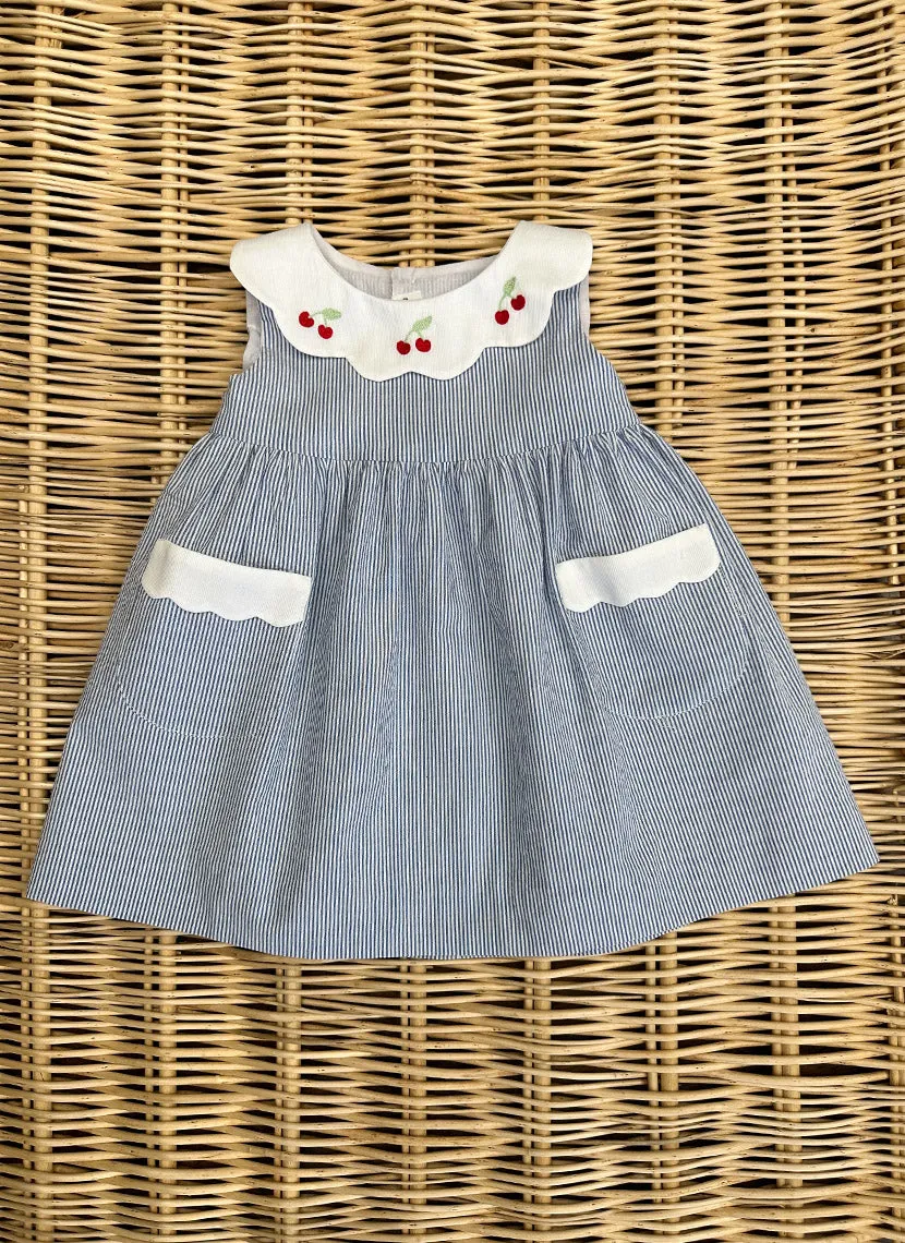 Cherry Scalloped Dress