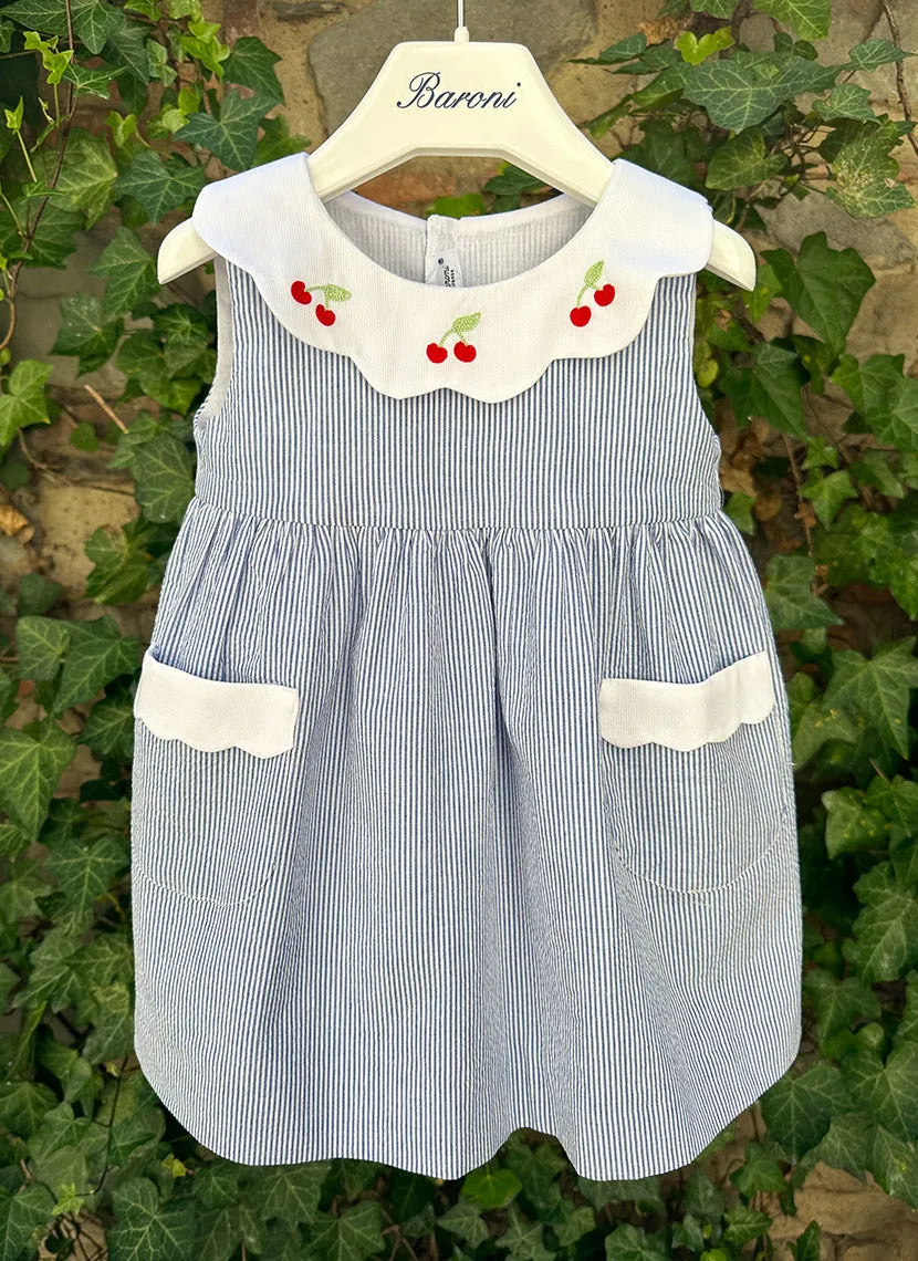 Cherry Scalloped Dress