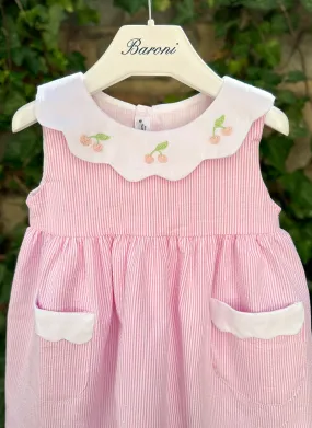 Cherry Scalloped Dress