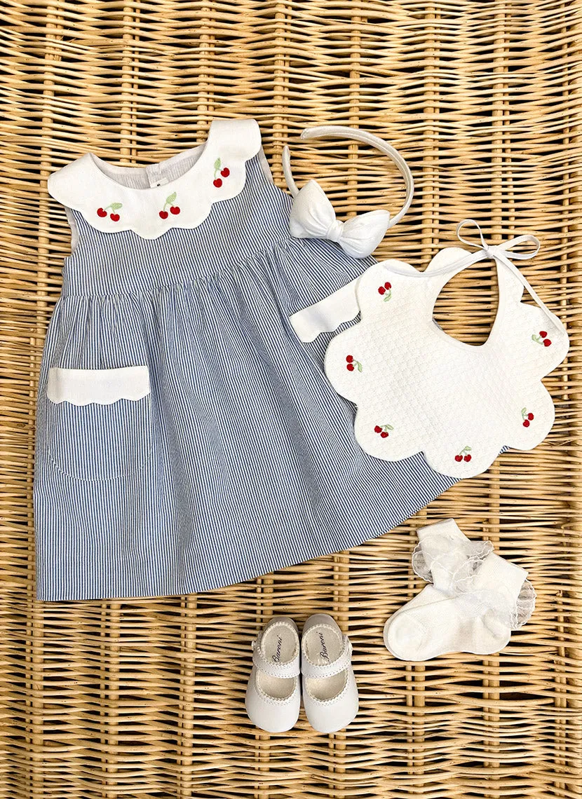 Cherry Scalloped Dress