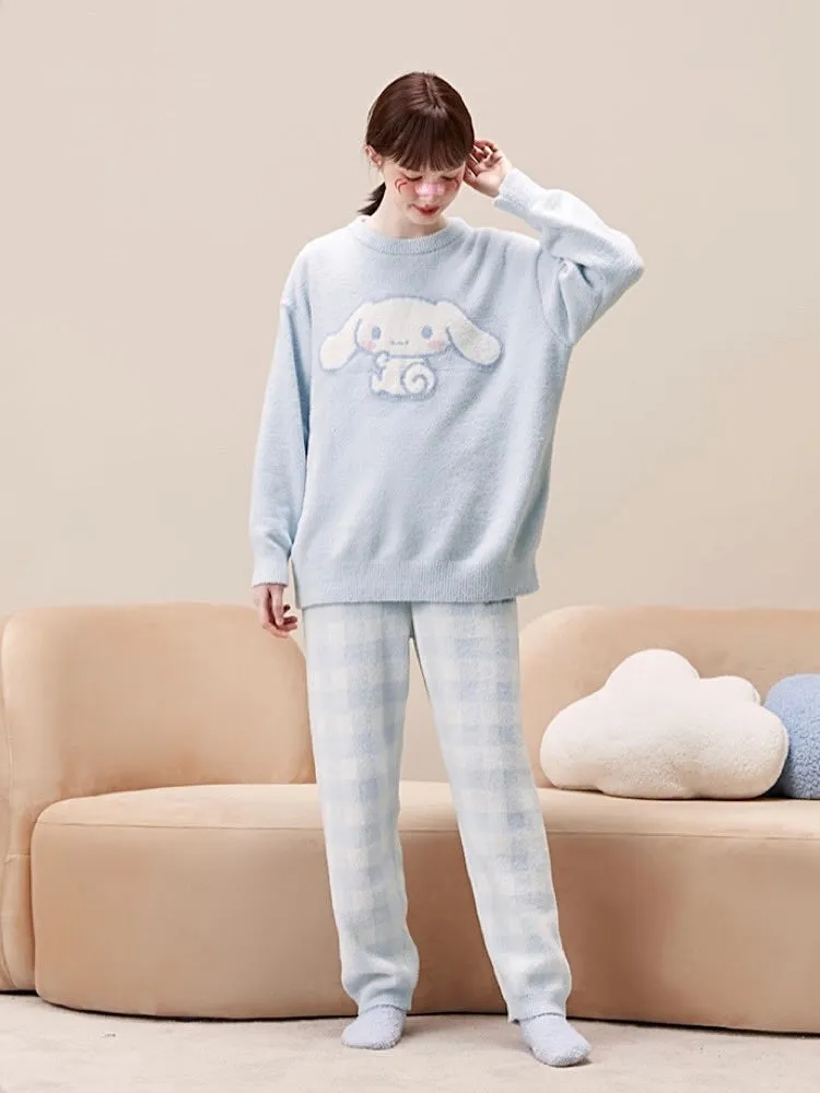 Cinnamoroll Cozy Winter Cute Dreamy Fleece Pajama Set