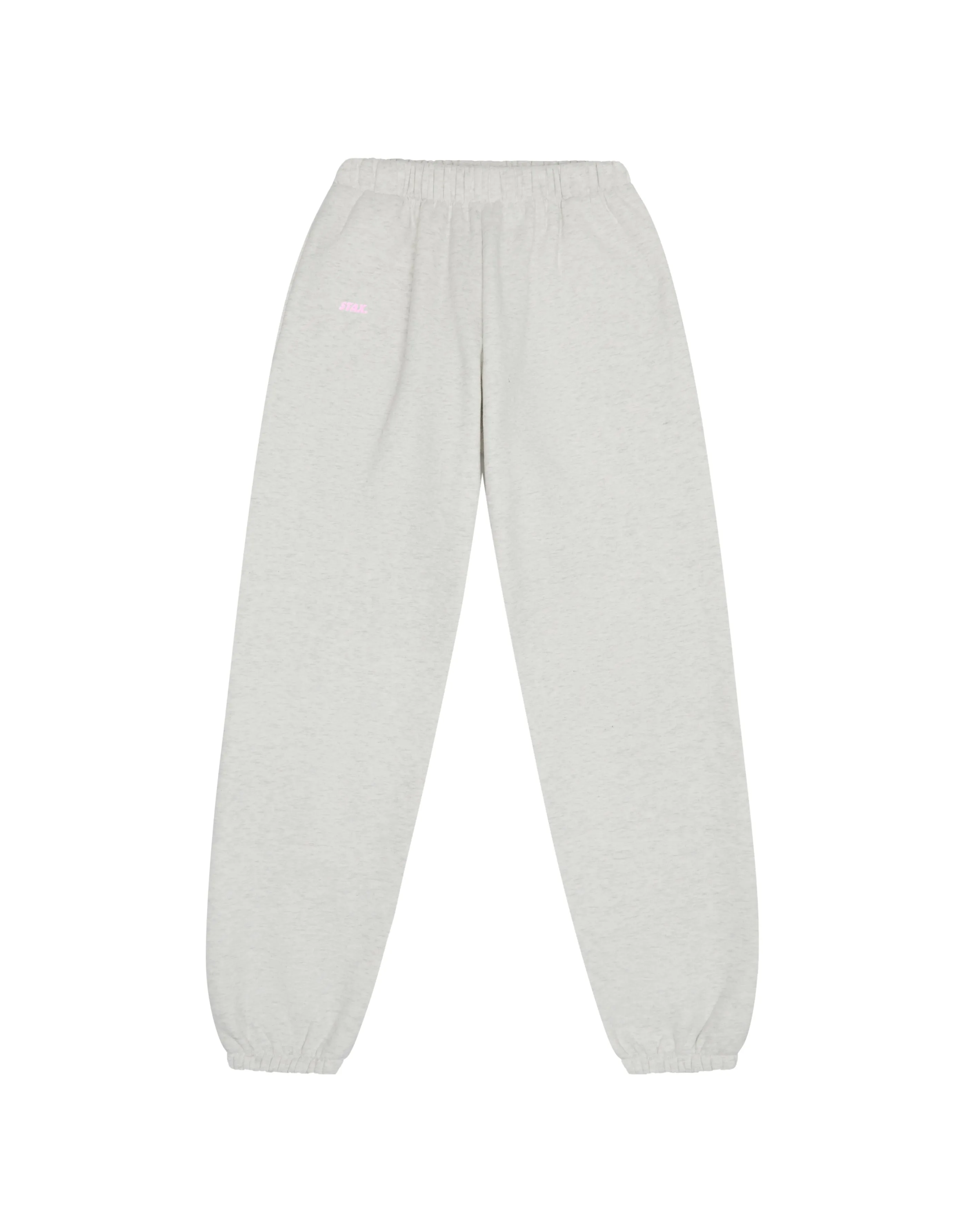 Classic Cuffed Jogger - Light Grey/Pink