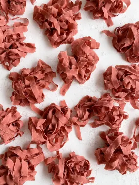 Coral Silk Ribbon Trim 218