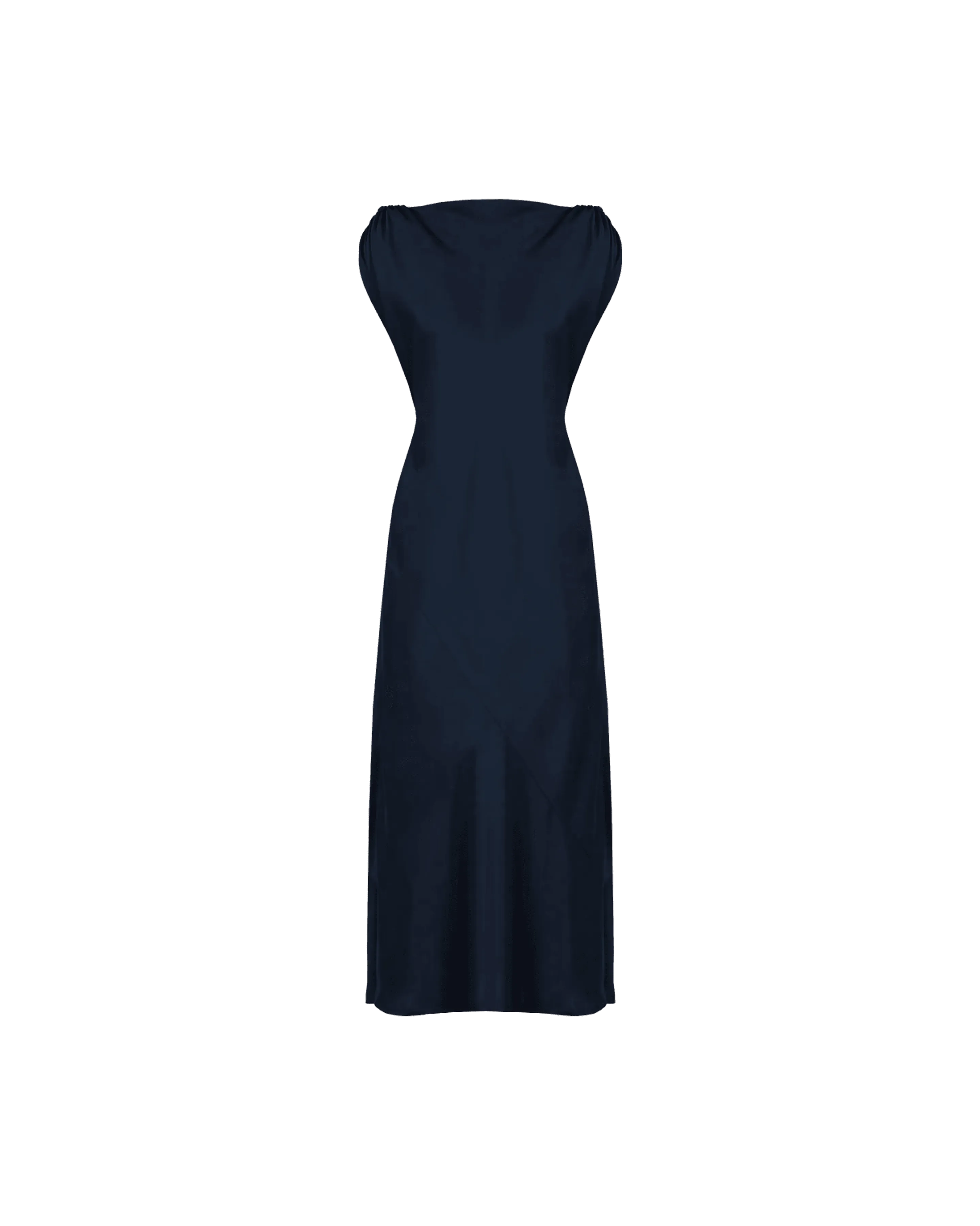 CURTIS MIDI DRESS MULHOLLAND NAVY