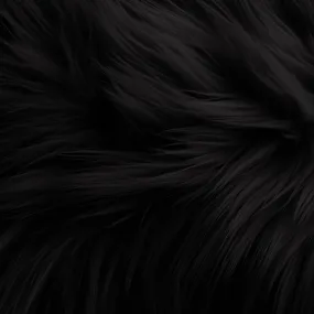 Faux Fur Fabric Squares | Black