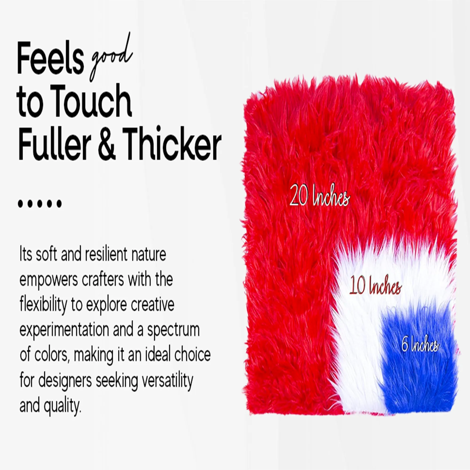 Faux Fur Fabric Squares | Dark Navy Blue
