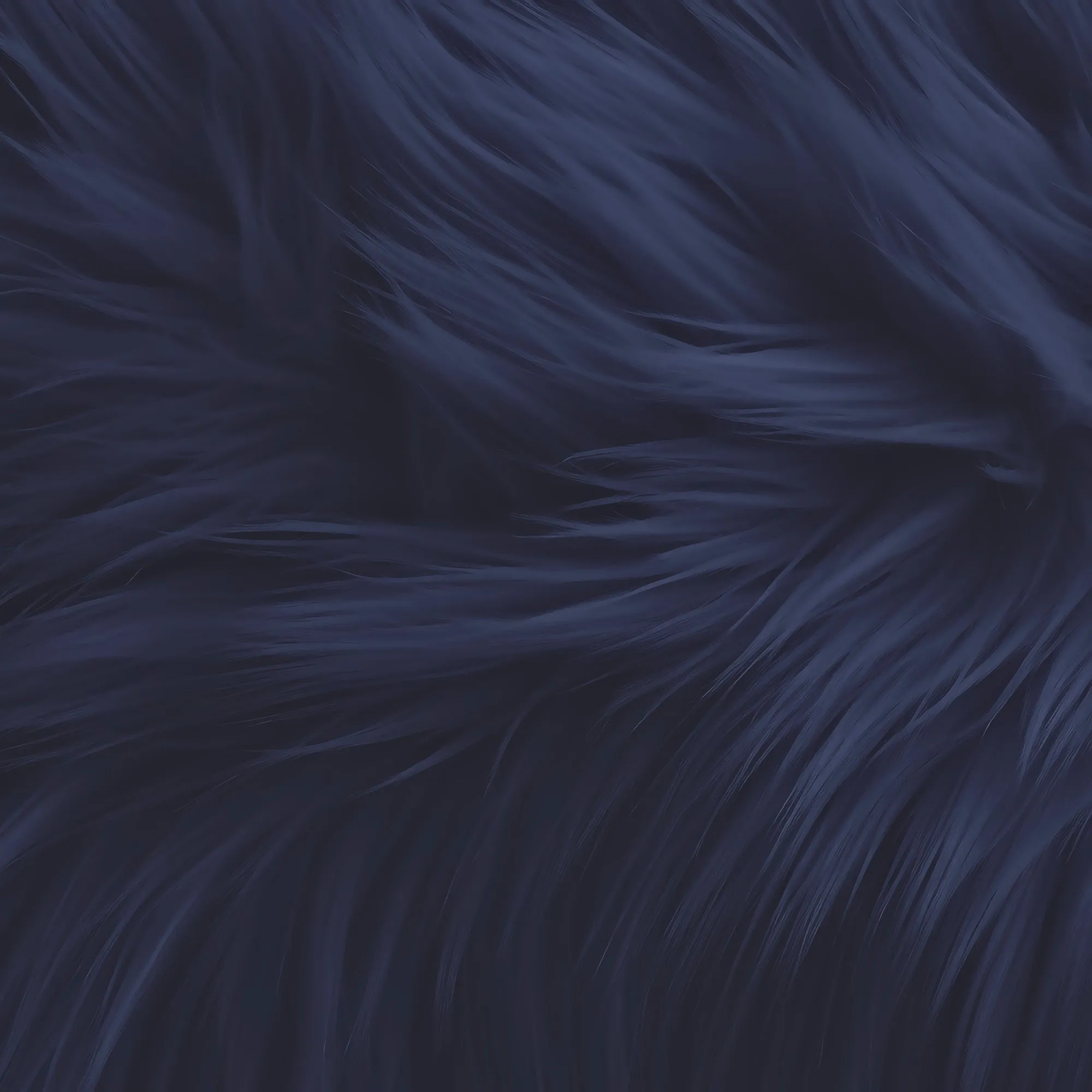 Faux Fur Fabric Squares | Dark Navy Blue