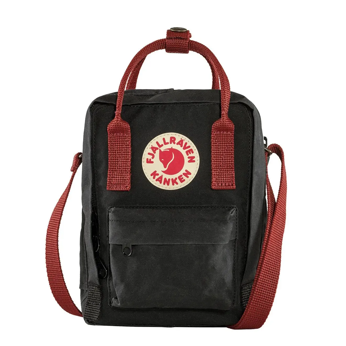 Fjallraven Kanken Sling Cross Body Bag Black / Ox Red
