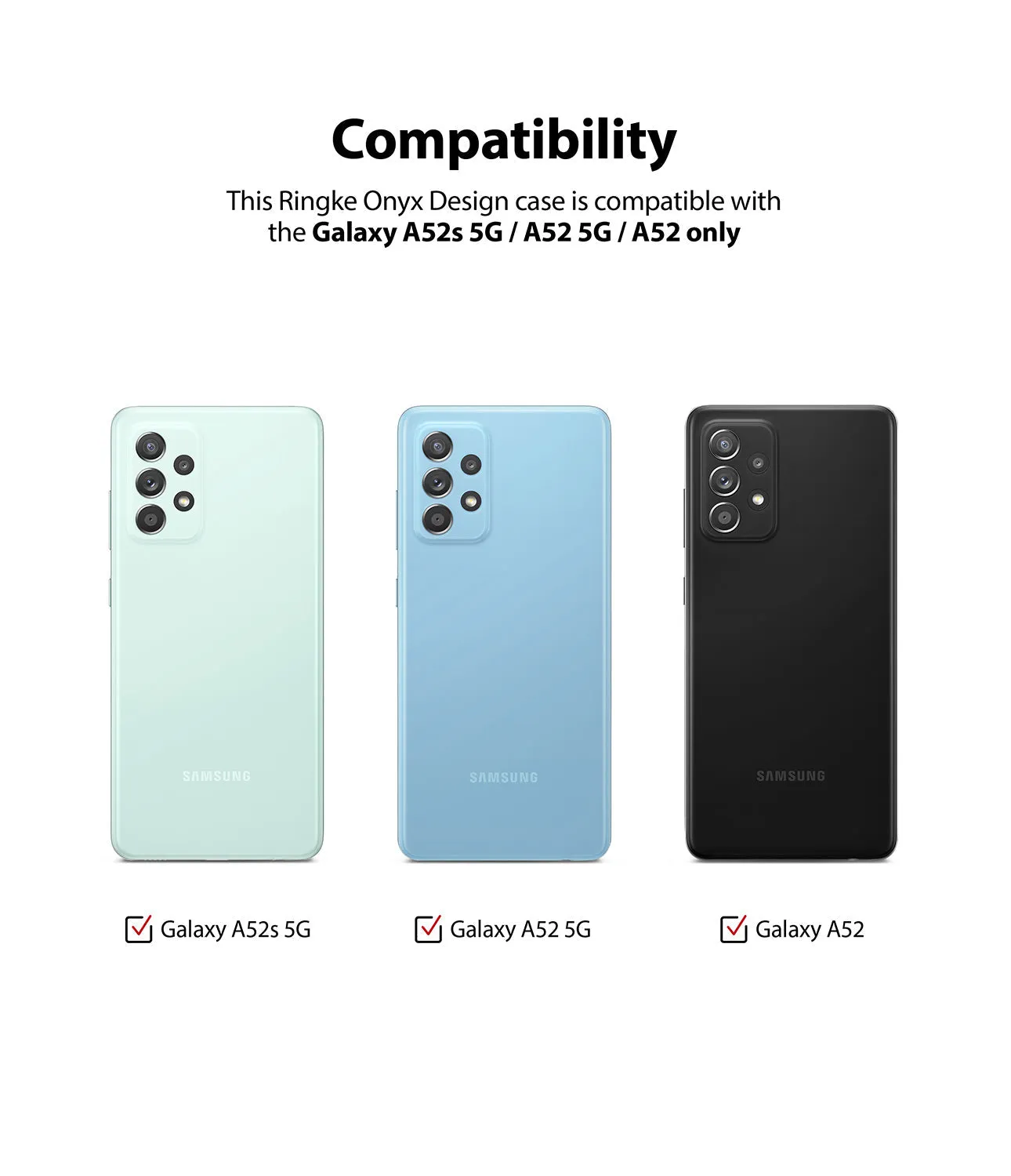 Galaxy A52 5G / 4G Case | Onyx Design