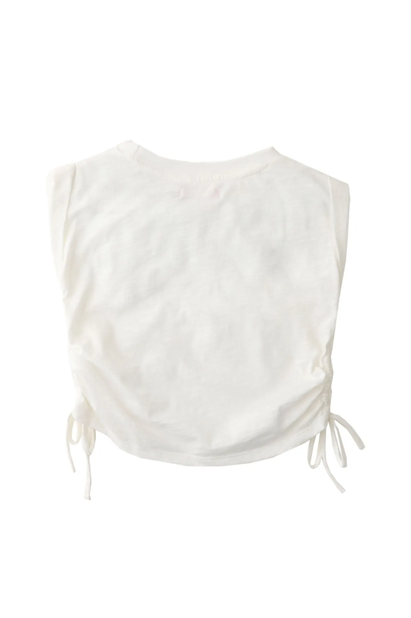 Gingernaps Ruched Sides Sleeveless Tee