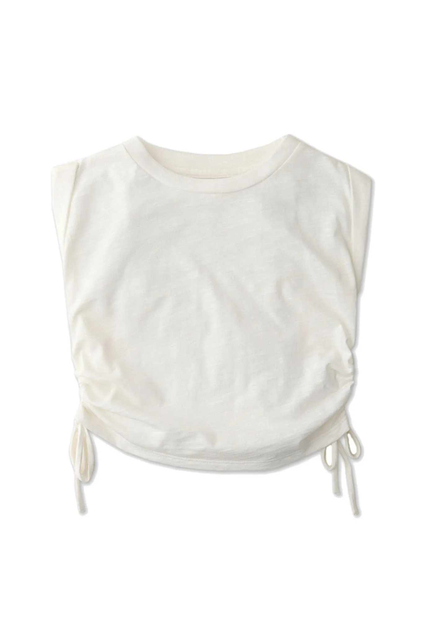 Gingernaps Ruched Sides Sleeveless Tee