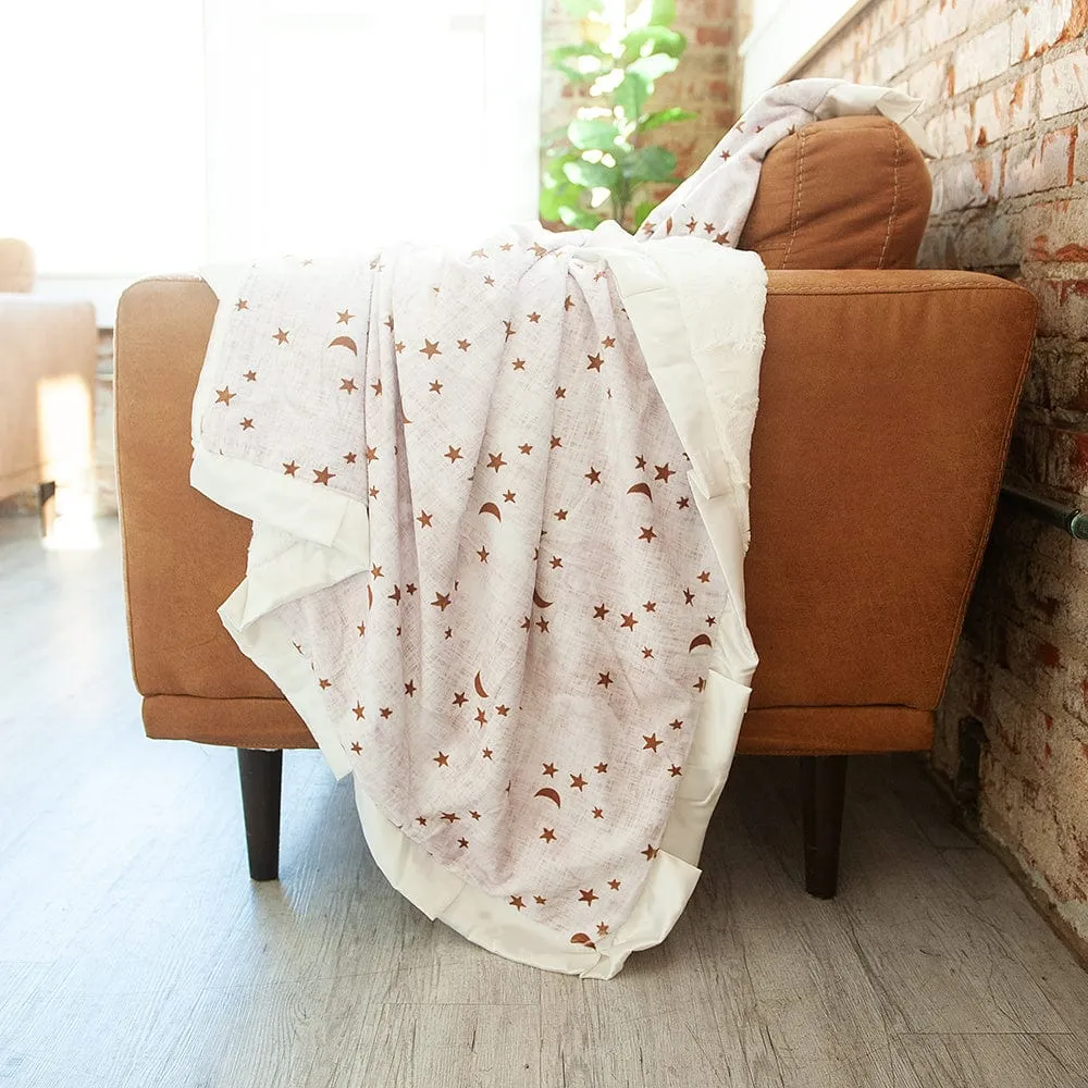 Gold Stars and Moons Blanket