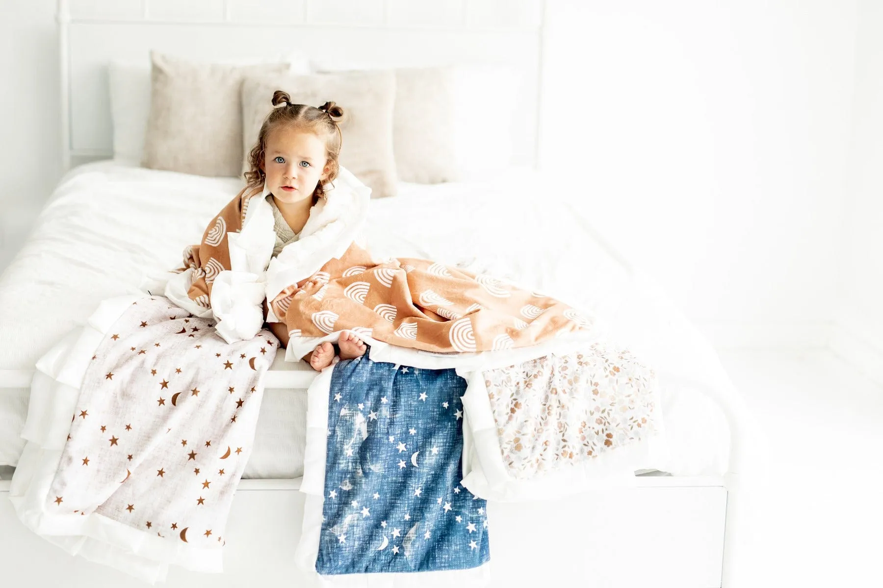 Gold Stars and Moons Blanket