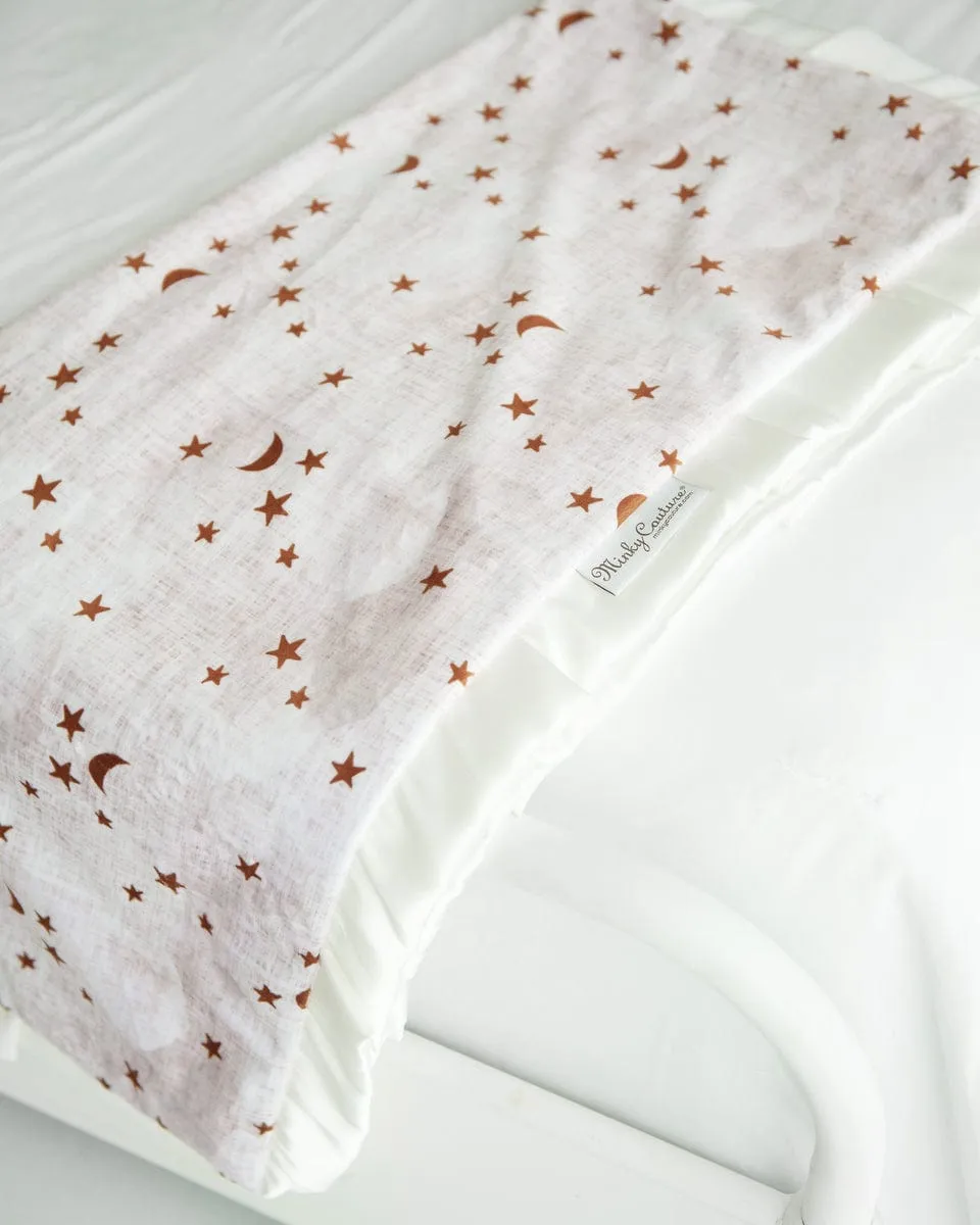 Gold Stars and Moons Blanket