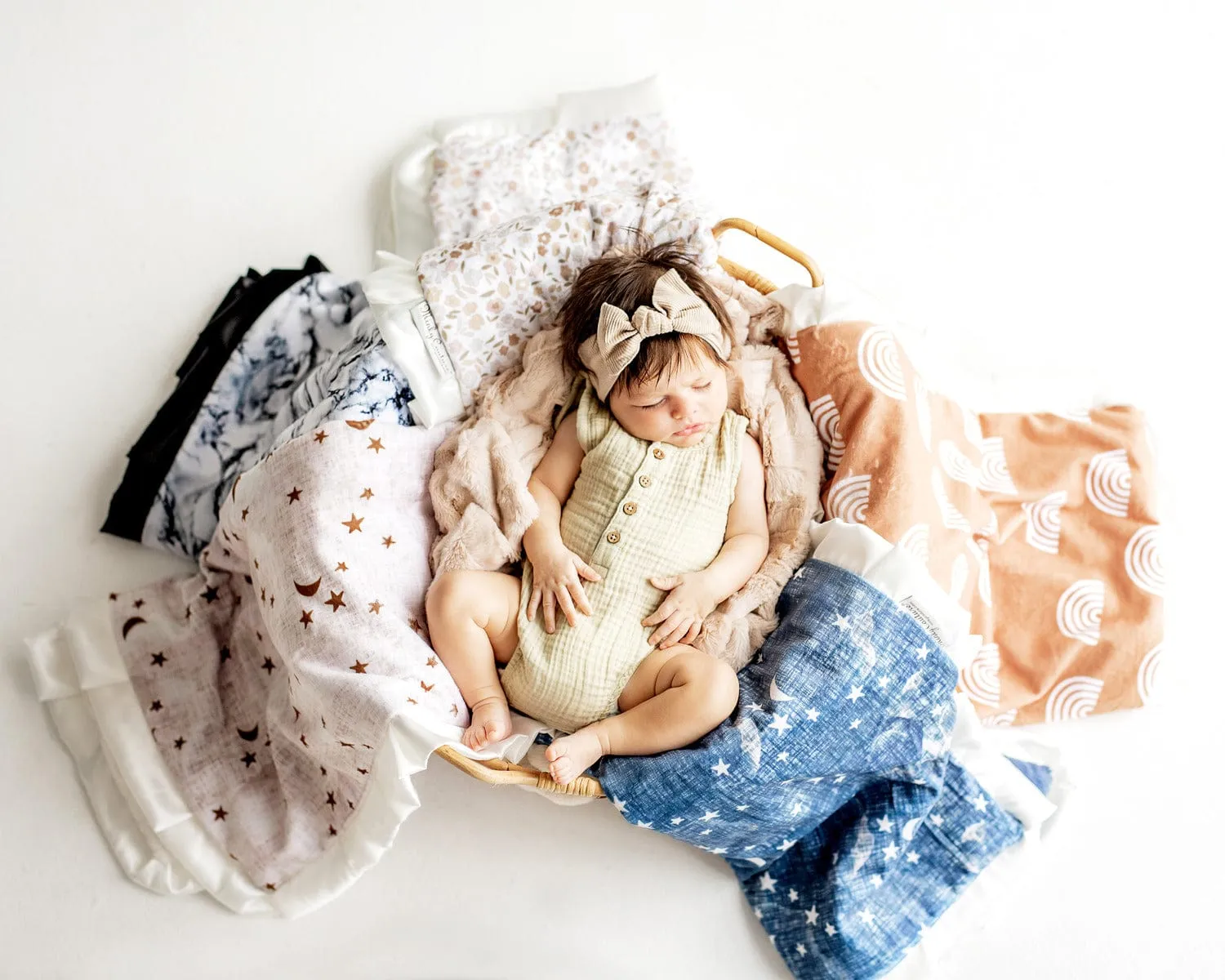 Gold Stars and Moons Blanket
