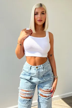 Hallie Basic Ribbed Tank Top