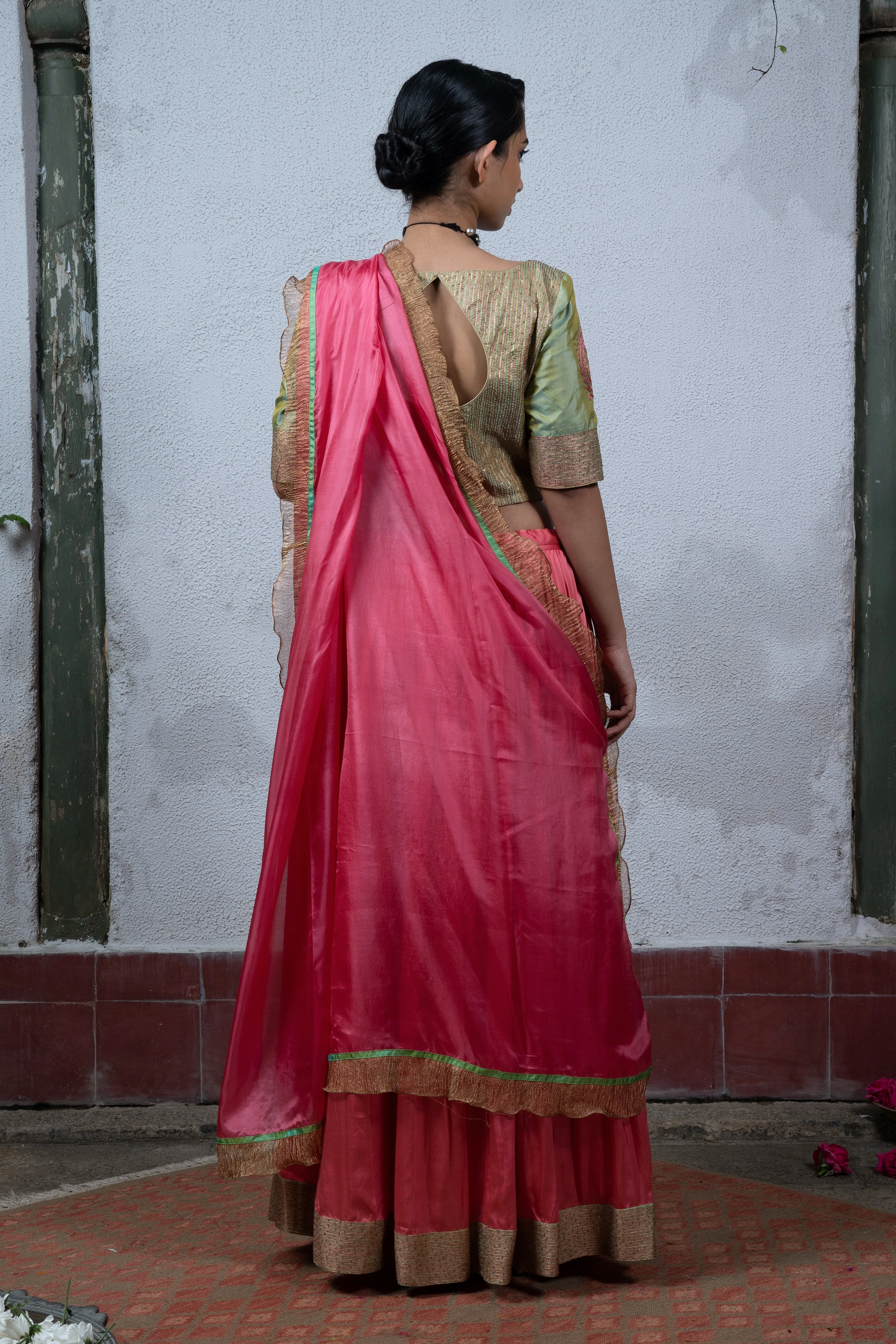Jaji: Pink Lehanga