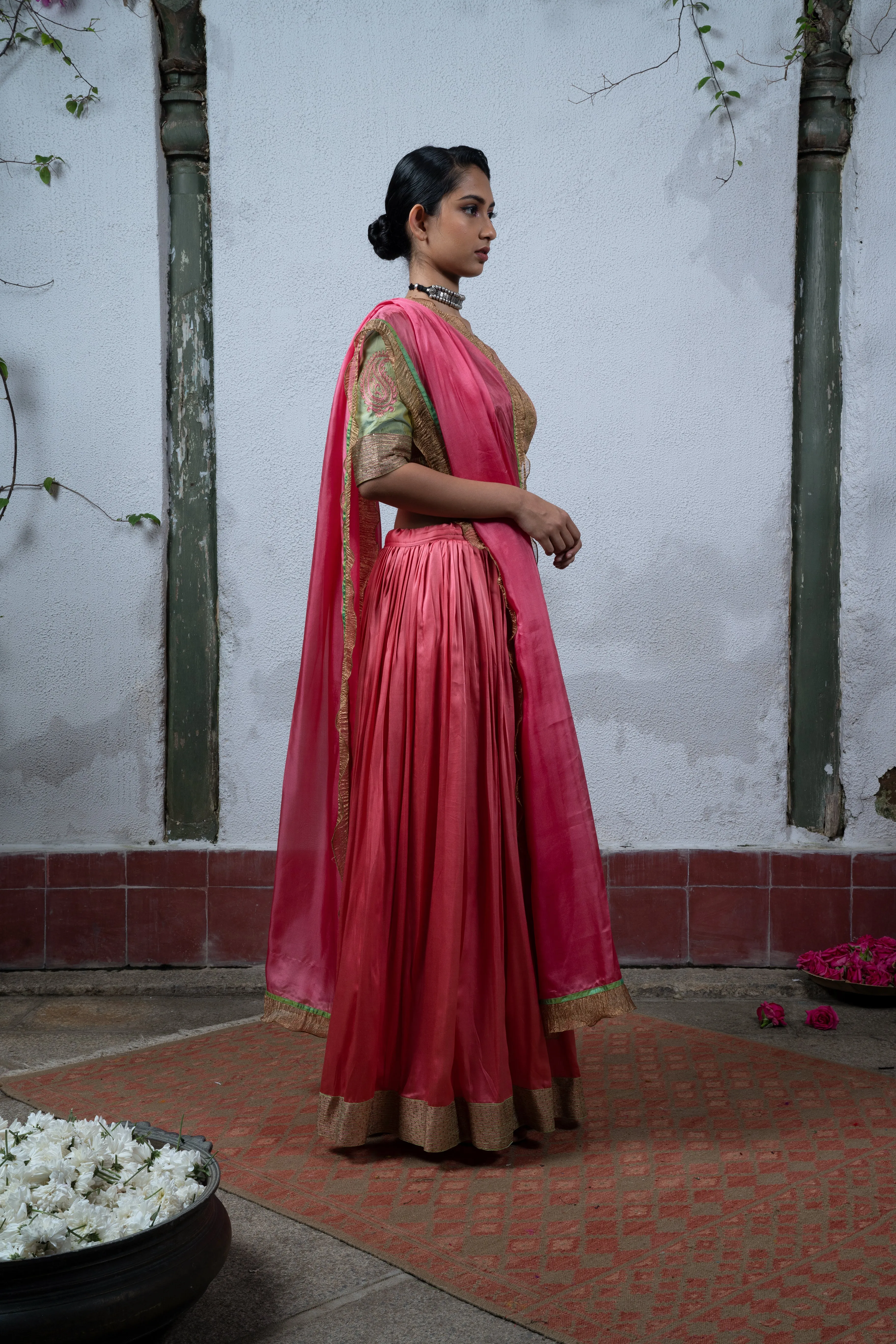 Jaji: Pink Lehanga