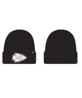 Kansas City Chiefs BLACK UPPER CUT CUFF KNIT - '47 Brand