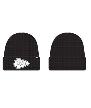 Kansas City Chiefs BLACK UPPER CUT CUFF KNIT - '47 Brand