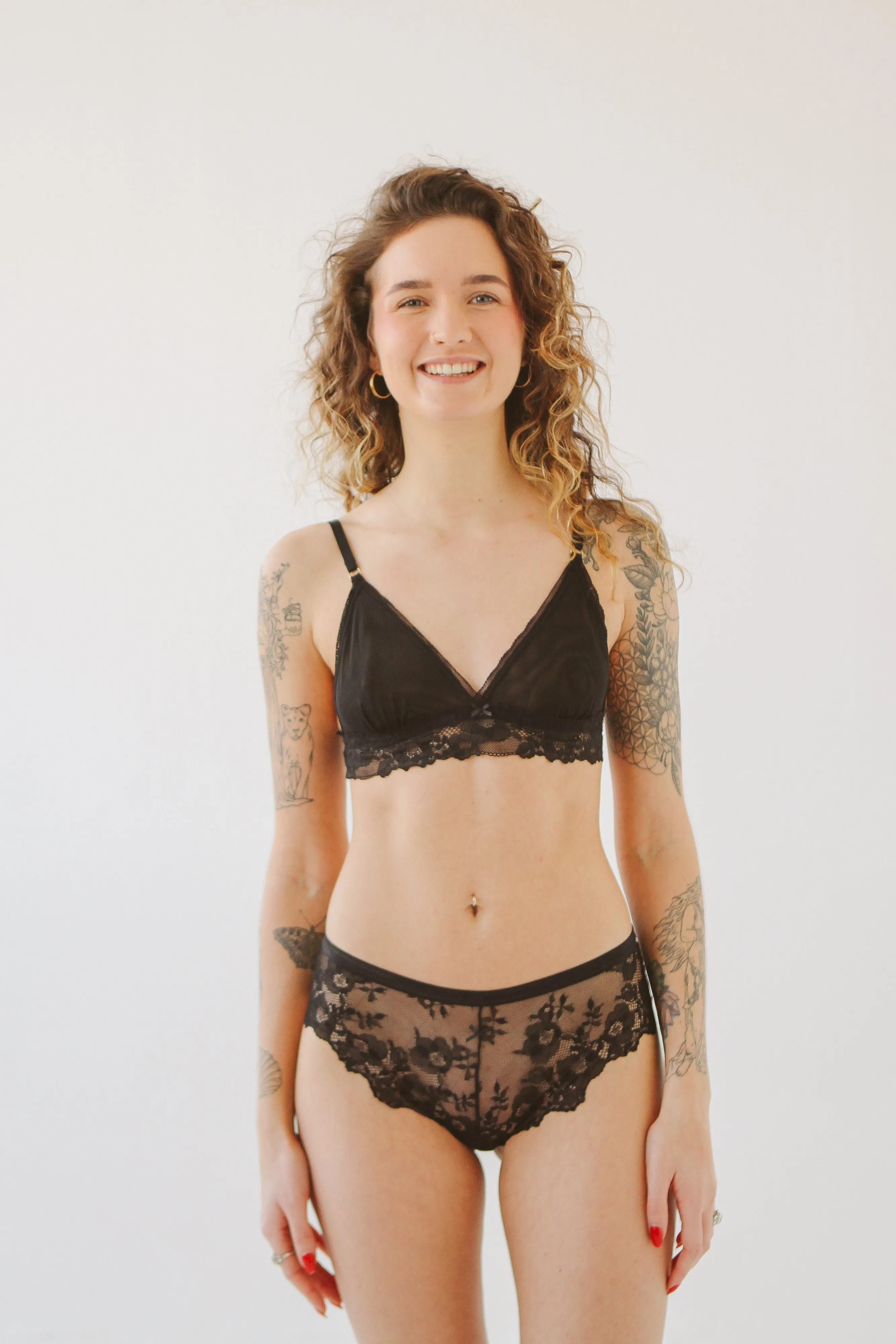 Lia and  Panty Set | Ebony