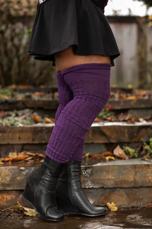 Longer M45 Ribbed Thigh High with Roll Top