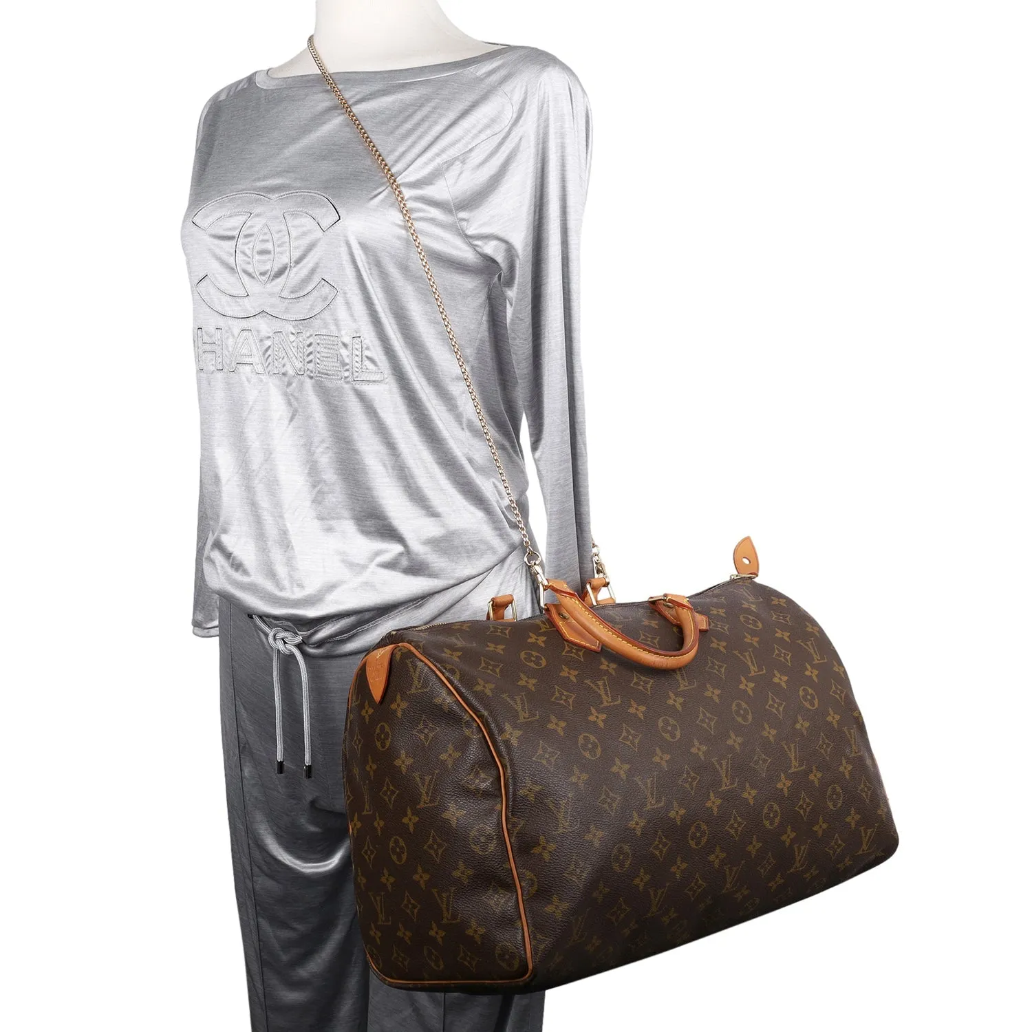 Monogram Speedy 40 Satchel (Authentic Pre-Owned)