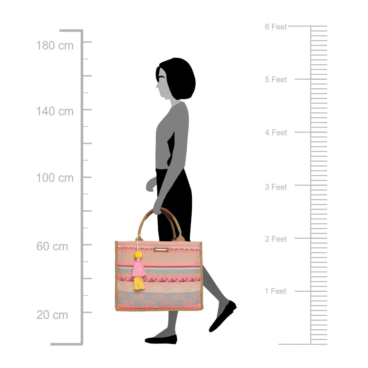 Multi Color Shopper Bags With Pu Or Canvas Handle