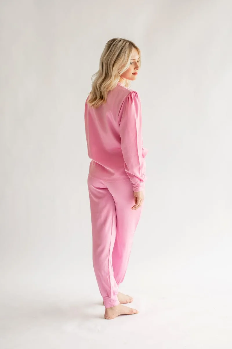Must be Satin Pajamas - Light Pink - Final Sale