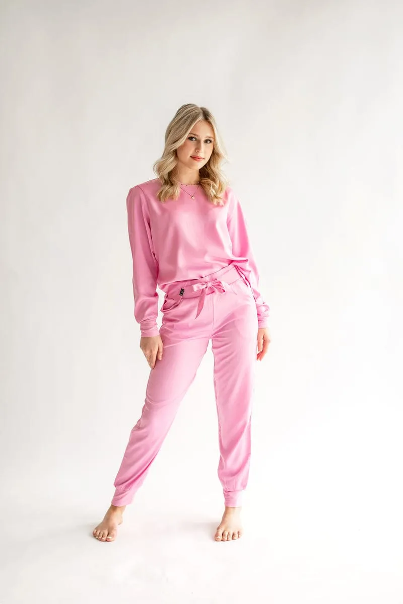 Must be Satin Pajamas - Light Pink - Final Sale