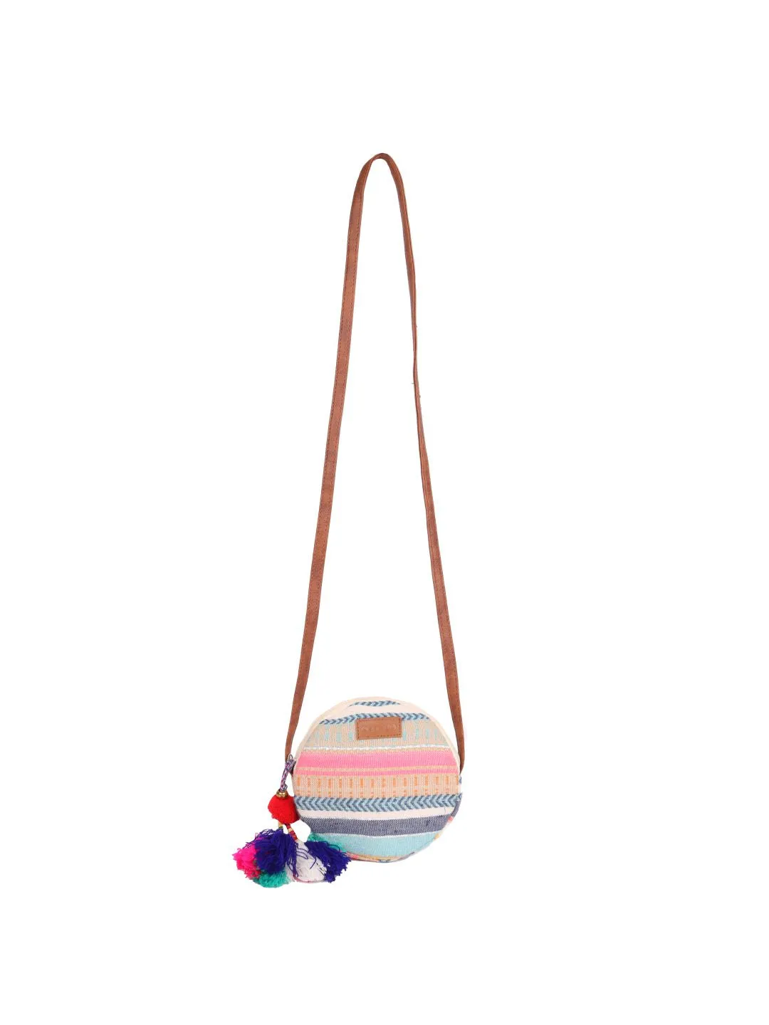 Muti Color Cotton Womens Sling Bag Medium Size