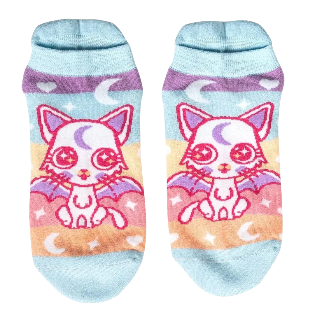 Mystic Kitty Ankle Socks