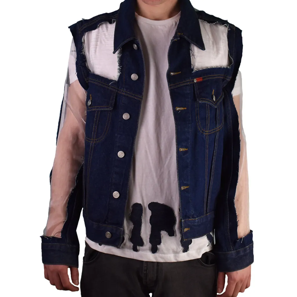 Negative Space Navy Revamped Denim Jacket