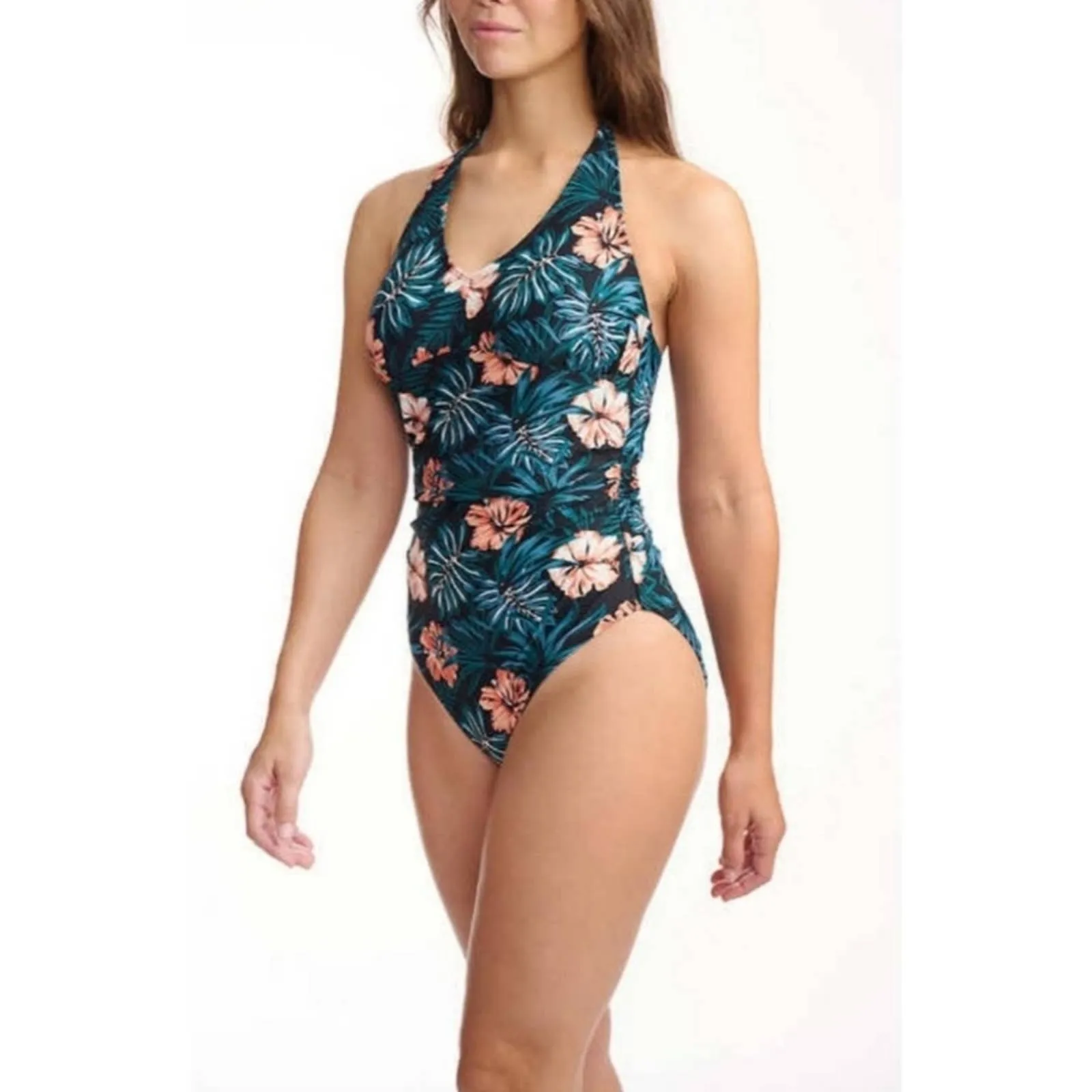 New  Lole Tropical Halter One Piece Swimsuit